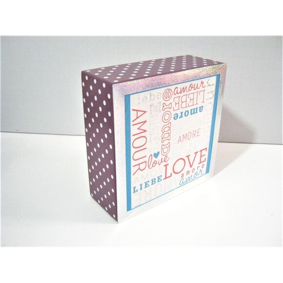 Double message Shelf Tabletop Wood Box Sign Home Office Students Dorm Nursery - Picture 3 of 5